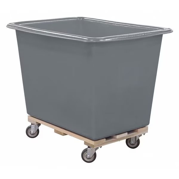 Cube Truck, 1/4 cu. yd., 600 lb. Cap, Gray, Royal Basket Trucks, Mfr#: G06-GRX-PTA-4UNN
