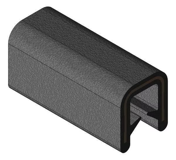 Edge Trim, Alum Clip, 0.2 In W, 250 Ft, Trim-Lok, Mfr#: 750B2X1/32-250