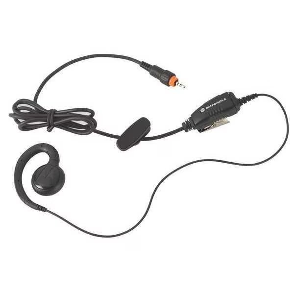 Earpiece, Black, 48 In. L, Ear Loop, Motorola, Mfr#: HKLN4455F