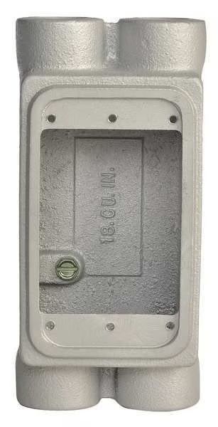 Weatherproof Electrical Box, 18 cu in, FSCD Box Type, 1 Gang(s), Malleable Iron, Appleton Electric, Mfr#: FSCD-1-50