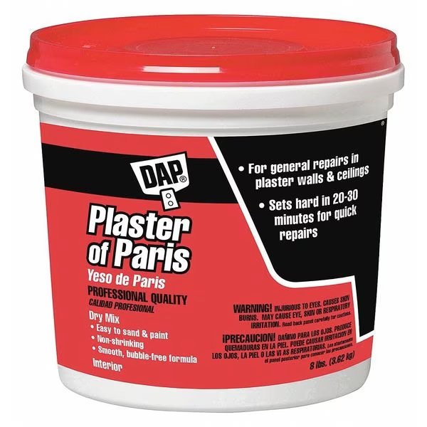 Plaster of Paris, 8 lb, Bag, White, Plaster of Paris, Dap, Mfr#: 10310