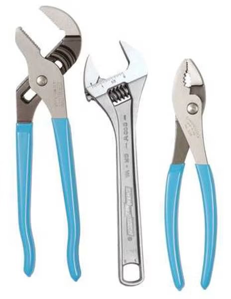 General Hand Tool Kit, No. of Pcs. 3, Channellock, Mfr#: GS-20