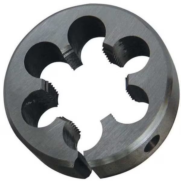 HSS Rd Adj Thread Die, 1 In, M6, 1 Pitch