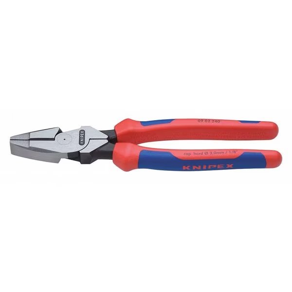9 1/4 in Linemans Plier High Leverage, Steel, Knipex, Mfr#: 09 02 240 SBA
