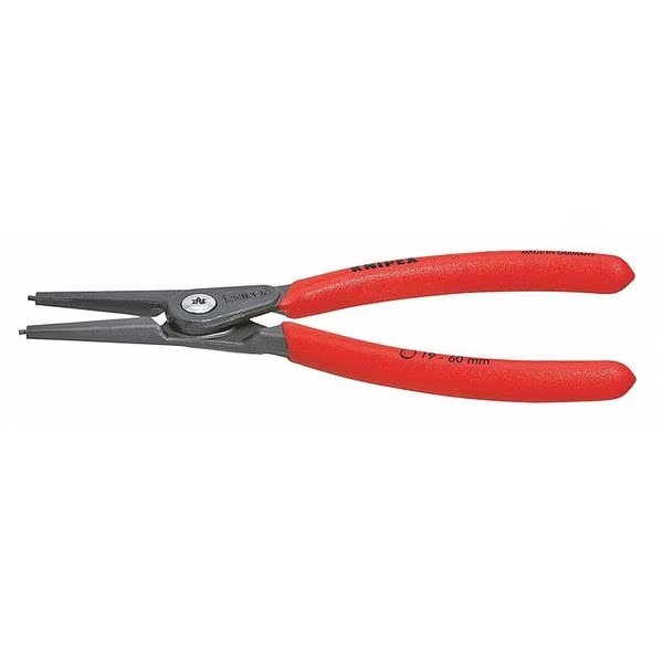5-1/2" Precision External Circlip Pliers, Plastic Grip, Knipex, Mfr#: 49 11 A1