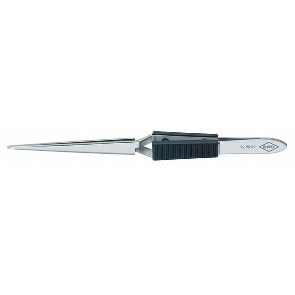 Cross Over Tweezers, Straight, 6-1/4 In, Knipex, Mfr#: 92 95 89
