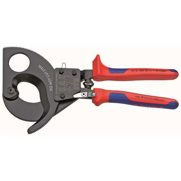 11" Ratchet Action Cable Cutter, Center Cut, Knipex, Mfr#: 95 31 280 SBA