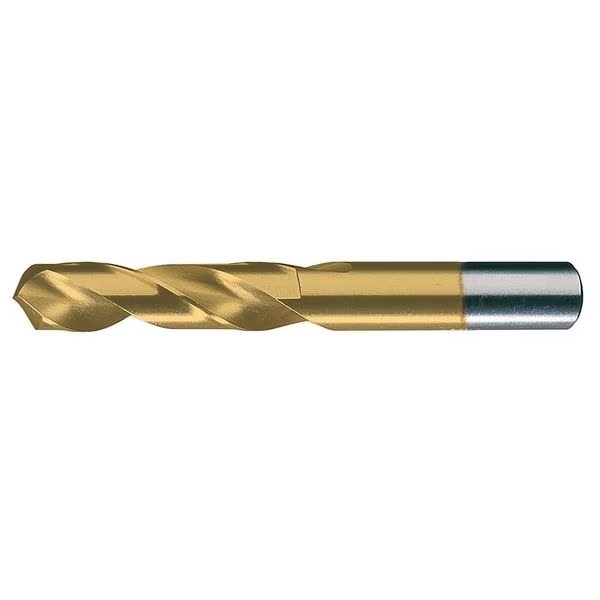 Screw Machine Drill Bit, 5/32 in Size, 118  Degrees Point Angle, High Speed Steel, TiN Finish, Chicago-Latrobe, Mfr#: 55102
