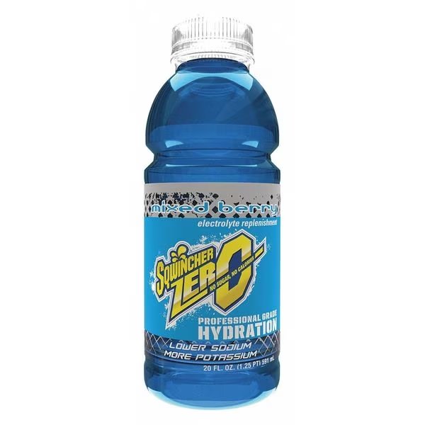 Zero Sports Drink Mix, Sugar Free, 20 oz ready to drink, Mixed Berry, 24 Pack, Sqwincher, Mfr#: 159030804