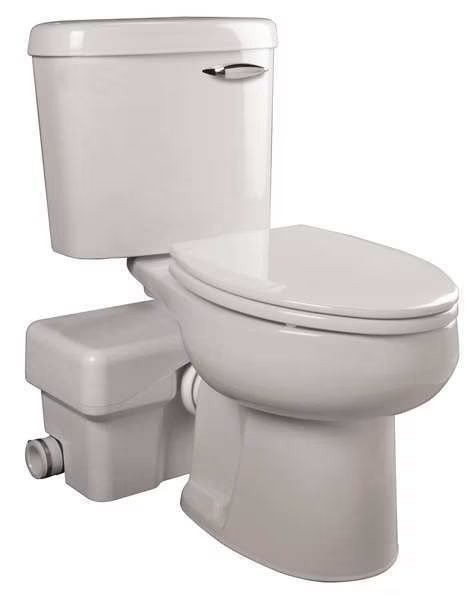 Macerating Toilet, Elongated, 1/2 HP, 115V, Liberty Pumps, Mfr#: AscentII-ESW