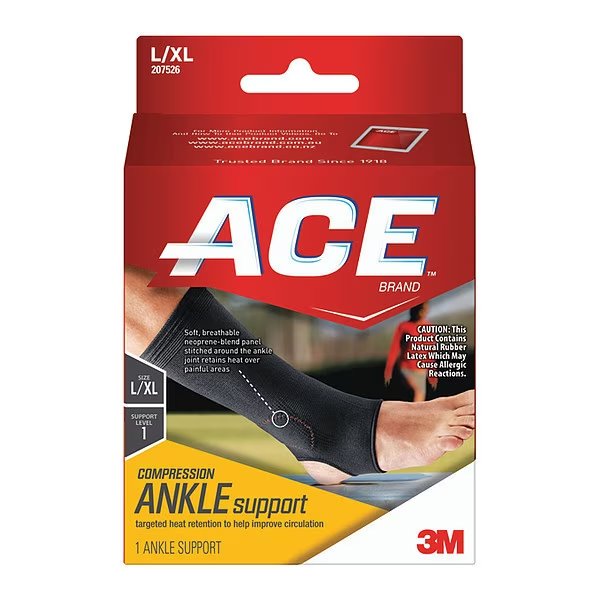 Elasto-Preene Ankle Supports, L/XL, PK12, Ace, Mfr#: 207526