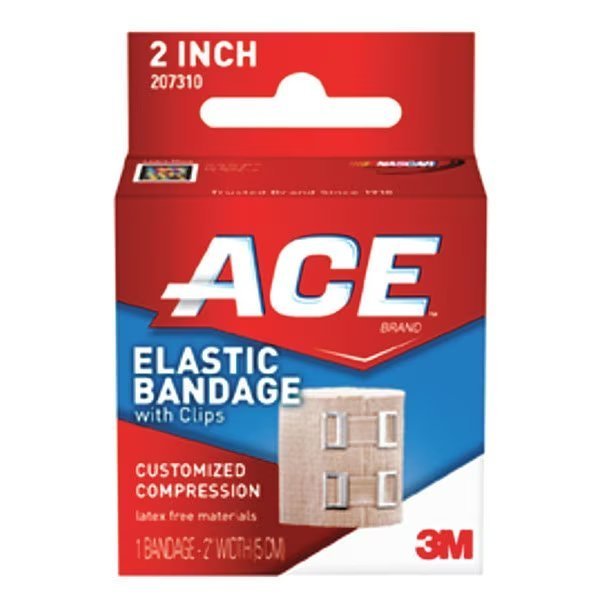 Bandage Clips, Elastic, 2", PK72, Ace, Mfr#: 207310
