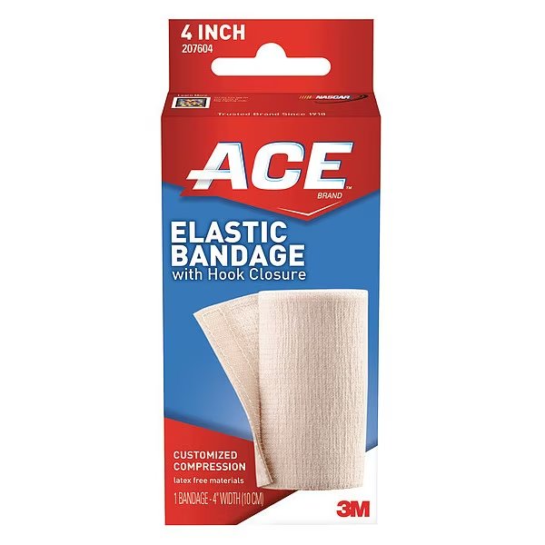 Bandage Hook Closure, Elastic, 4", PK72, Ace, Mfr#: 207604