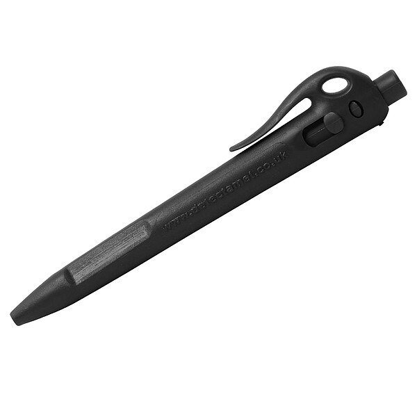 Detectable Pen W/ Clip, Bk Ink, PK50, Detectamet, Mfr#: 104-I02-C22-PA01