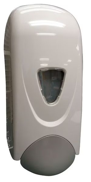 Soap Dispenser, 1000mL, White/Gray