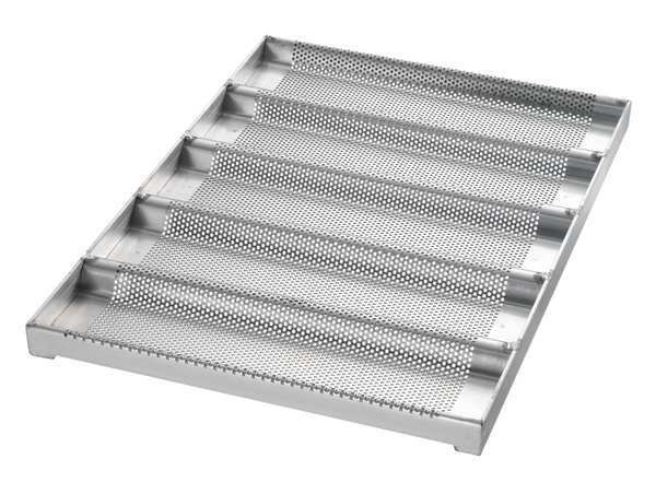 Sub Sandwich Roll Pan, 5 Moulds, Chicago Metallic, Mfr#: 49014