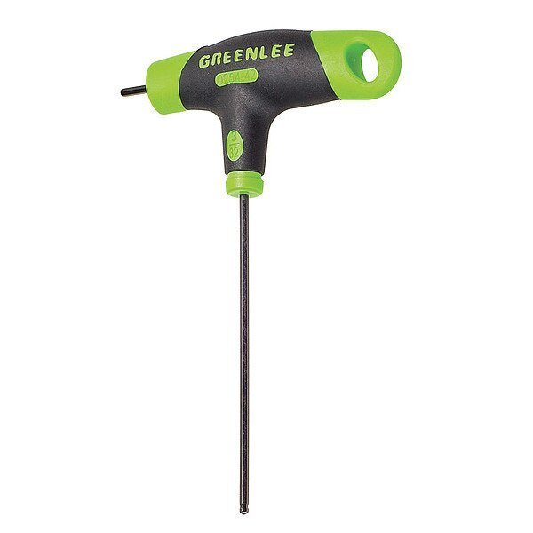SAE Plain Ball Hex Key, 3/32" Tip Size, 3 47/64 in Long, 1 11/16 in Short, Greenlee, Mfr#: 0254-42