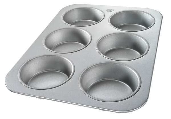 Mini Cake Muffin Pan, 6 Moulds, Chicago Metallic, Mfr#: 44305