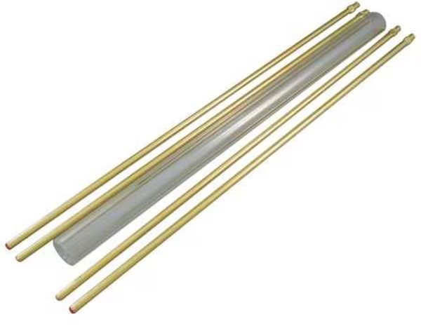 Glass Rod Kit, Plain, 5/8In Dia, 12In L, Penberthy, Mfr#: 1LG-12