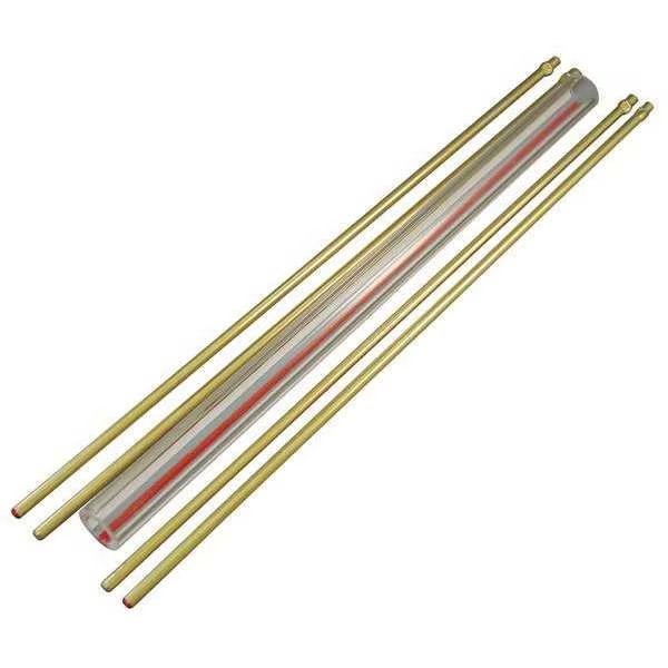 Glass Rod Kit, Red Line, 5/8In Dia, 24In L, Penberthy, Mfr#: 1LG-24R