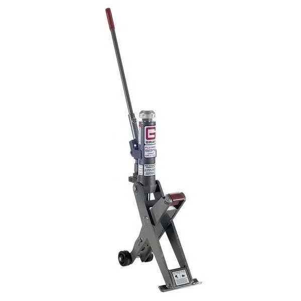 8000 lb. Hydraulic Fork Lift Jack 16" Max. Lifting H., 2-1/4" Min. Lifting H, Gray, Mfr#: FLJ-400C
