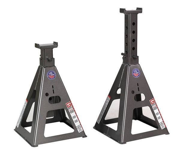 Vehicle Stand, Pin Style, 10 Tons, PR, Gray, Mfr#: 10TF Stands
