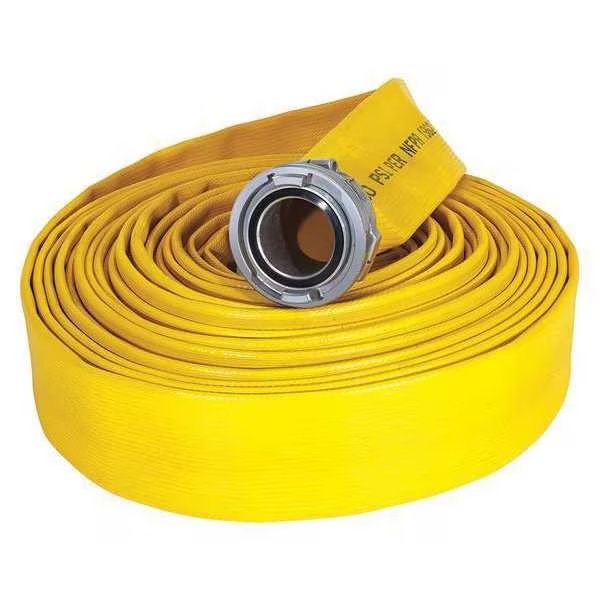 Supply Line Fire Hose, 50 ft. L, Yellow, Jafrib, Mfr#: G50H3RY50N