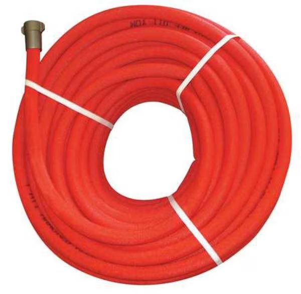 Booster Fire Hose, Single Jacket, 100 ft L, Armored Reel, Mfr#: G541ARMRE100F