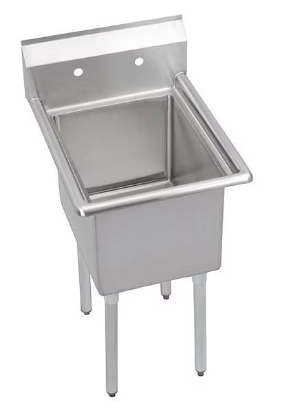 Floor Mount Scullery Sink, Stainless Steel Bowl Size 16" x 20", Lk Packaging, Mfr#: E1C16X20-0X