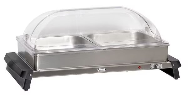 Buffet Server, w/ Rolltop Lids, 2 Pans, Cadco, Mfr#: WTBS-2RT