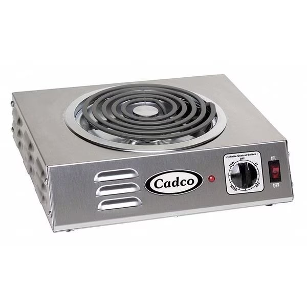 Hot Plate, Single, Hi-Power, Tubular, Cadco, Mfr#: CSR-3T
