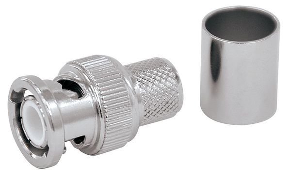 Cable Coupler, BNC/Male, RG8/11 Coax, PK10, Dolphin Components, Mfr#: DC-MC88-26