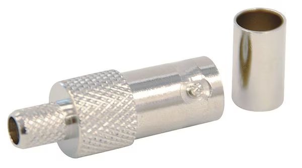 Cable Coupler, BNC/Female, RG58 Coax, PK10, Dolphin Components, Mfr#: DC-FC89-1
