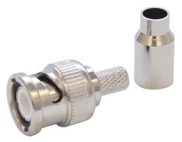 Cable Coupler, BNC/Male, RG58 Coax, PK10, Dolphin Components, Mfr#: DC-MC78-1