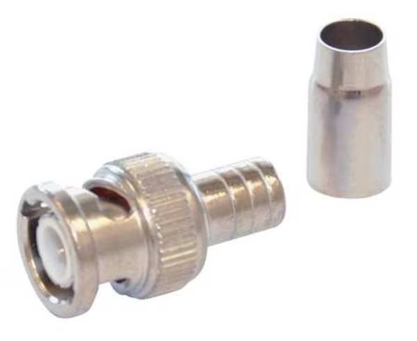 Cable Coupler, BNC/Male, RG58 Coax, PK10, Dolphin Components, Mfr#: DC-78-1