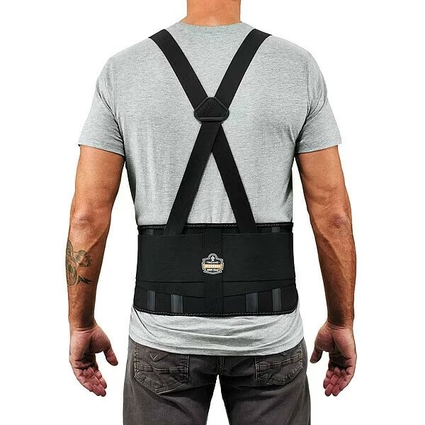 Elastic Back Support, Black, Elastic, 4XL, Proflex By Ergodyne, Mfr#: 1625