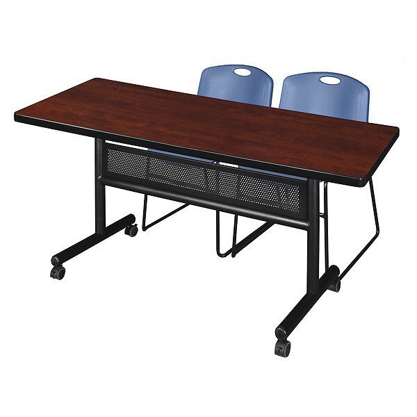 Rectangle FlipTop Table, 60" W, 29" H, Laminate Top, Cherry, Kobe, Mfr#: MKFTM6030CH44BE