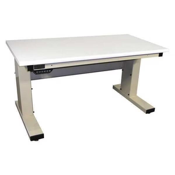 Workstation, Adjust, ESD, Rolled Edge, Beige, Proline, Mfr#: MVSII6030C-H11-SW837-PF90