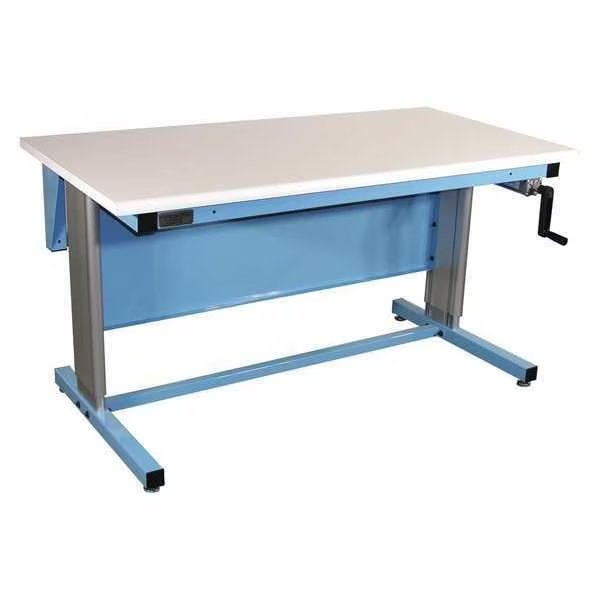 Workstation, Ergo, Plastic, Roll Edge, Blue, Proline, Mfr#: EL6030P-L14-SW806-PF90