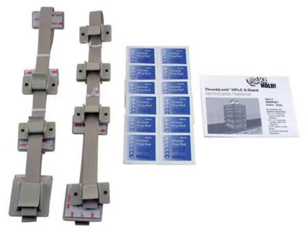 HPLC 6-Stack Fastener Kit, Gray, Quakehold!, Mfr#: RD.HP.6G.1