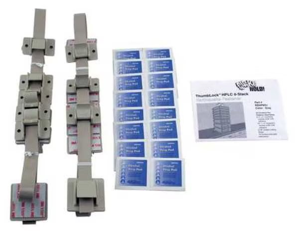 HPLC 8-Stack Fastener Kit, Gray, Quakehold!, Mfr#: RD.HP.8G.1