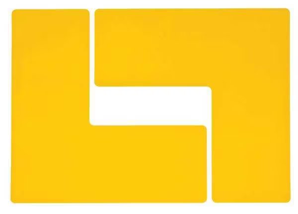 Floor Marking Tape, L, 4In W, 10In L, PK20, Brady, Mfr#: 104457