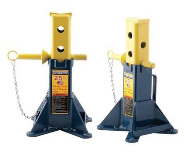 Vehicle Support Stand, 25 Tons, 2 Stands, Hein-Werner, Mfr#: HW93526F