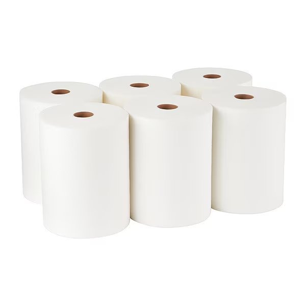 Shop Towel Roll Airlaid 10" x 220 ft., White, 6PK