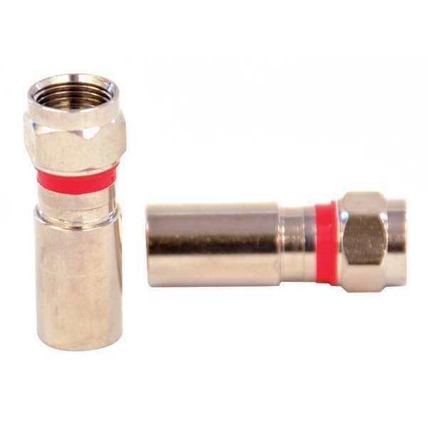 Coupler, Cable, F-Type/Male, RG59, PK10, Dolphin Components, Mfr#: DC-CF59PLENQ