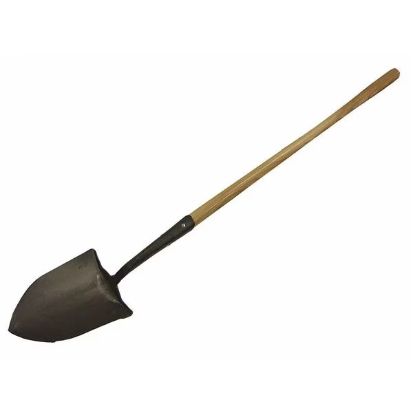 Fire Shovel, High Carbon Steel Blade, 38 in L Gray Wood Handle, Council Tool, Mfr#: FFSHOSS38 FSS