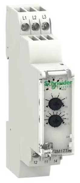 3 Phase Monitor Relay, SPDT, 480VAC, 6 Pin, Schneider Electric, Mfr#: RM17TA00