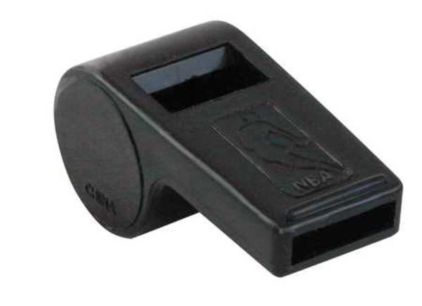 Whistle, Plastic, Black, With Lanyard, Spalding, Mfr#: 8304SR