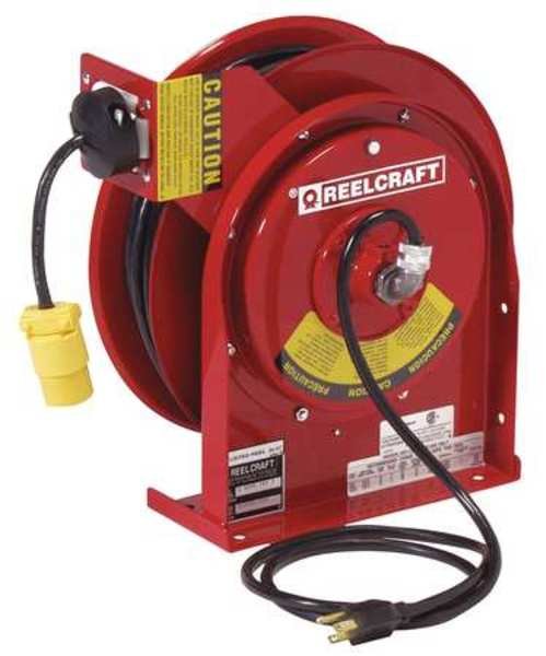 45 ft. 12/3 Extension Cord Reel 15.0 A Amps 1 Outlets 120V AC Voltage, Reelcraft, Mfr#: L 4545 123 3SB