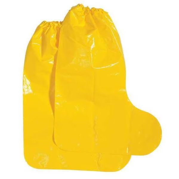 Boot Covers, L, Yellow, PK100, Polyco, Mfr#: 49555